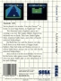 Sega  Master System  -  Zaxxon 3-D (Back)